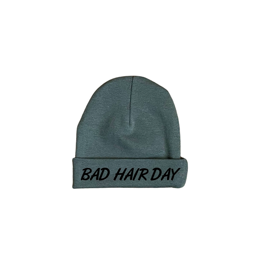 baby muts army groen tekst 100% katoen