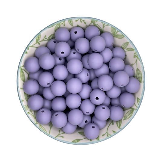 Siliconen kralen 12mm kleur druif