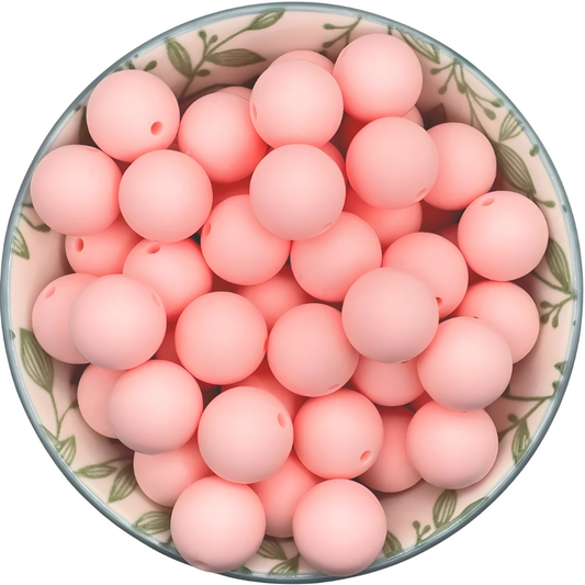 Siliconen kralen 15mm baby roze bpa vrij