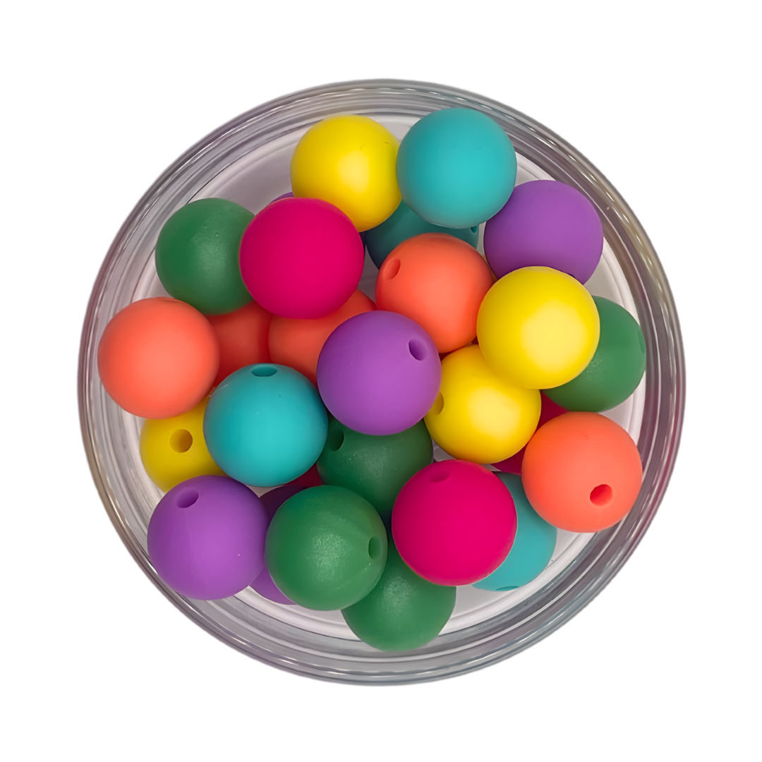 Kralenmix 12mm confetti kleuren