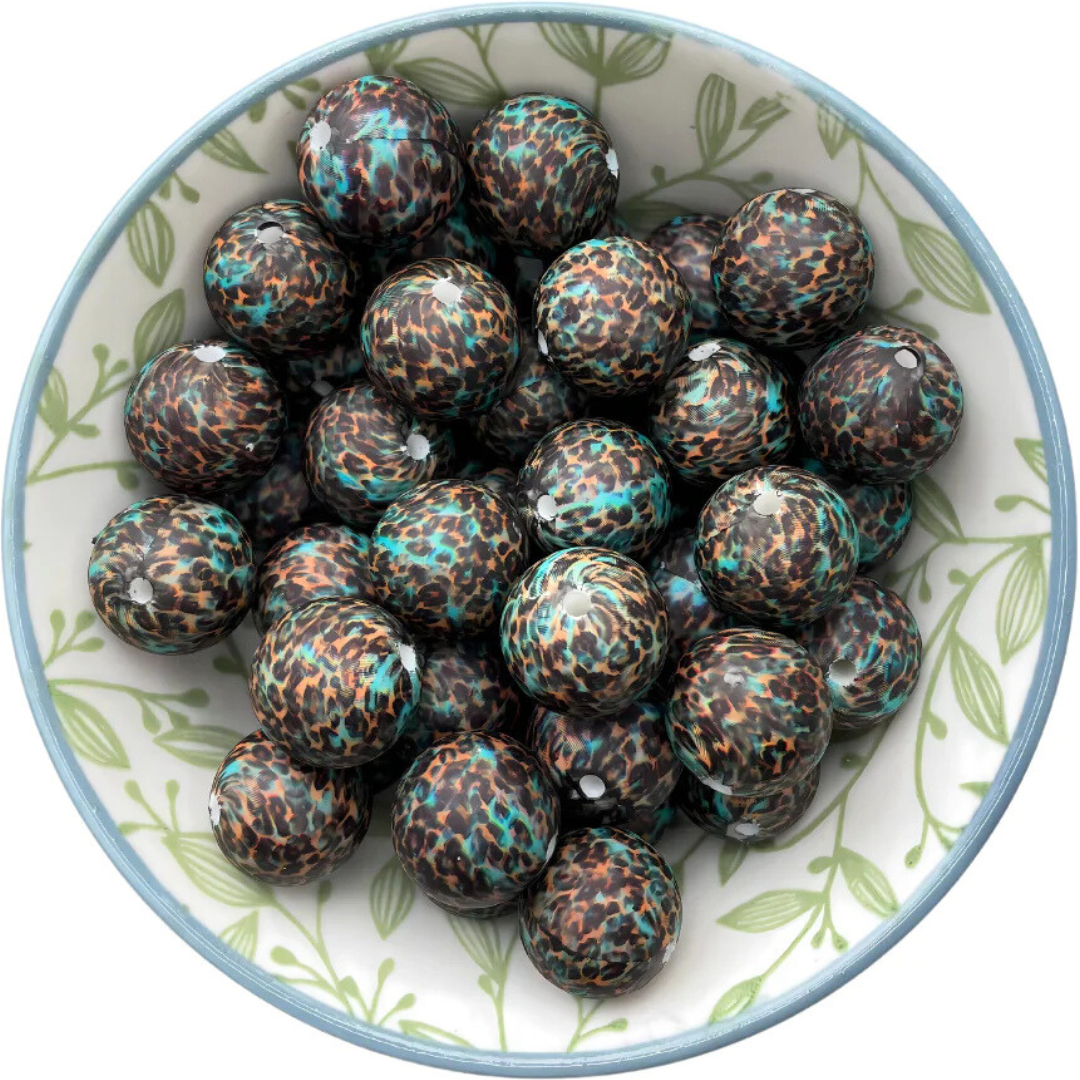 Siliconen printkralen daal leopard