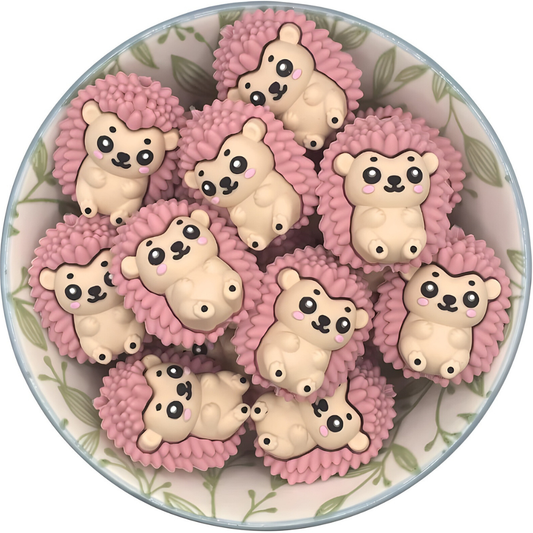 Siliconen Figuurkralen egel roze