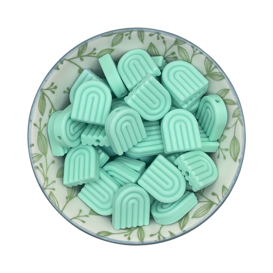 Figuurkralen Regenboog Mint