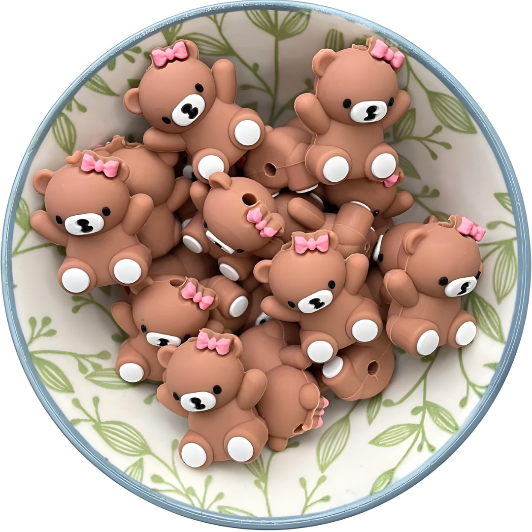Siliconen Figuurkralen teddy beertje