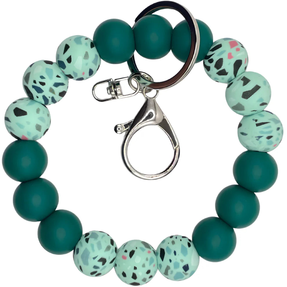 inspiratie keychain wristlet siliconen kralen sleutelhanger