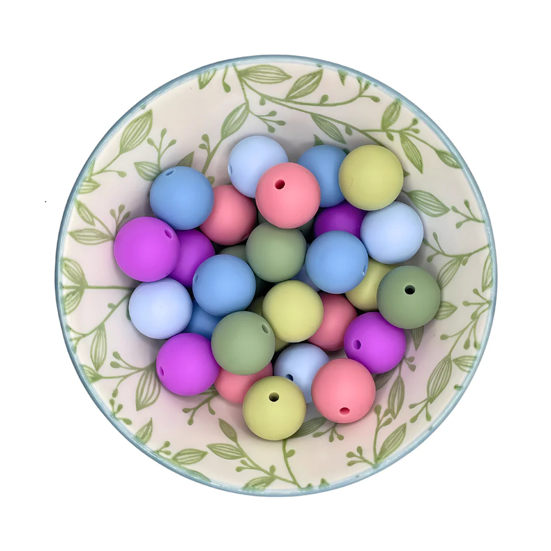 siliconen kralenmix 15mm sterre