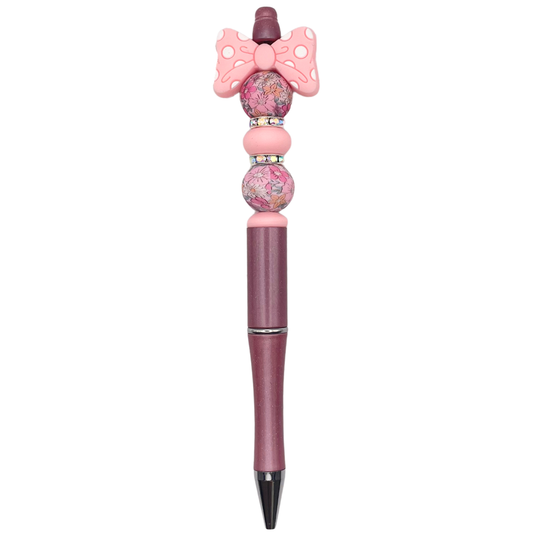 Kralenpen Strik Roze