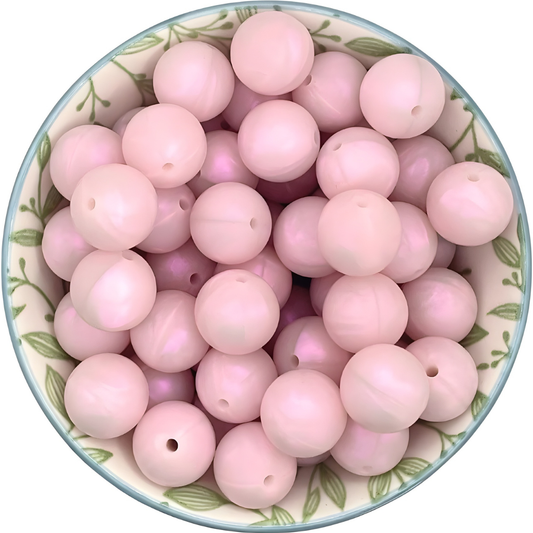 Siliconen kralen 15mm magic pearl