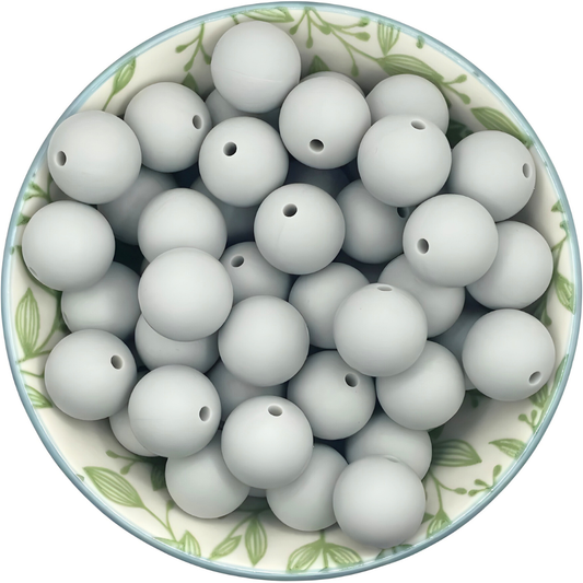 Siliconen Kralen Muis Grijs 25st