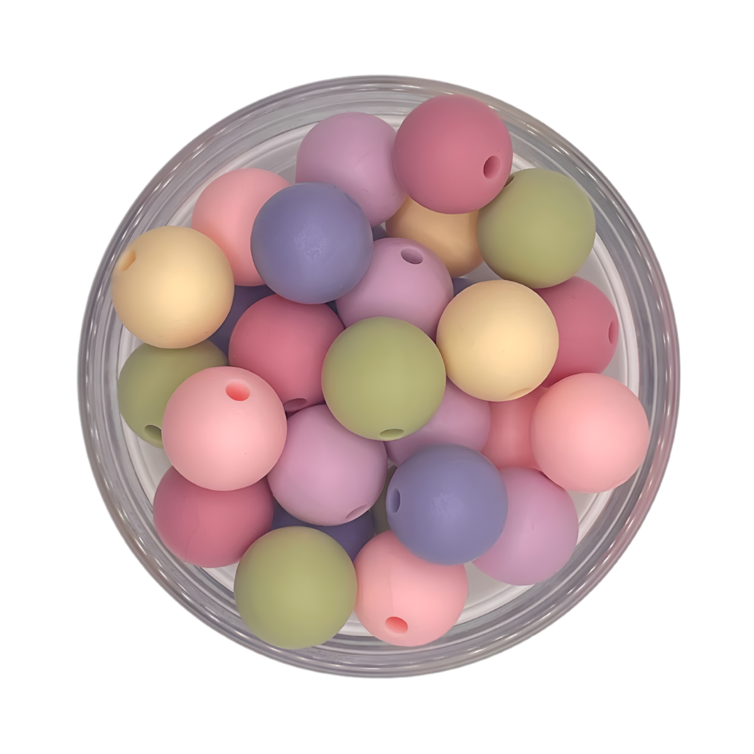 Kralenmix 12mm pastel