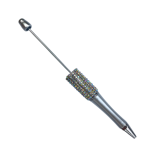 Kralenpen Strass Zilver