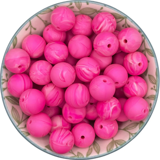 Printkralen Marble Hot Pink