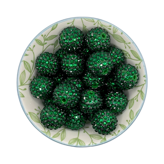 Rhinestone Donker Groen