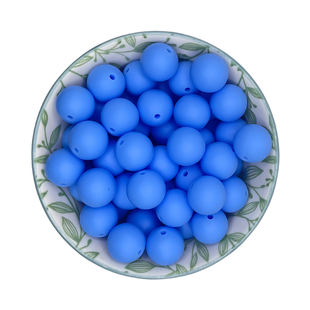 Siliconen kralen 15mm Jeans