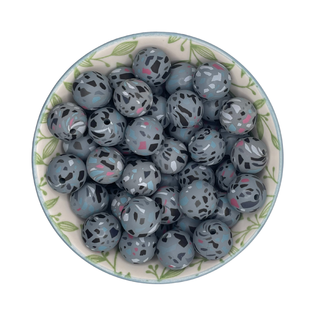 Siliconen Kralen Terrazzo Antra