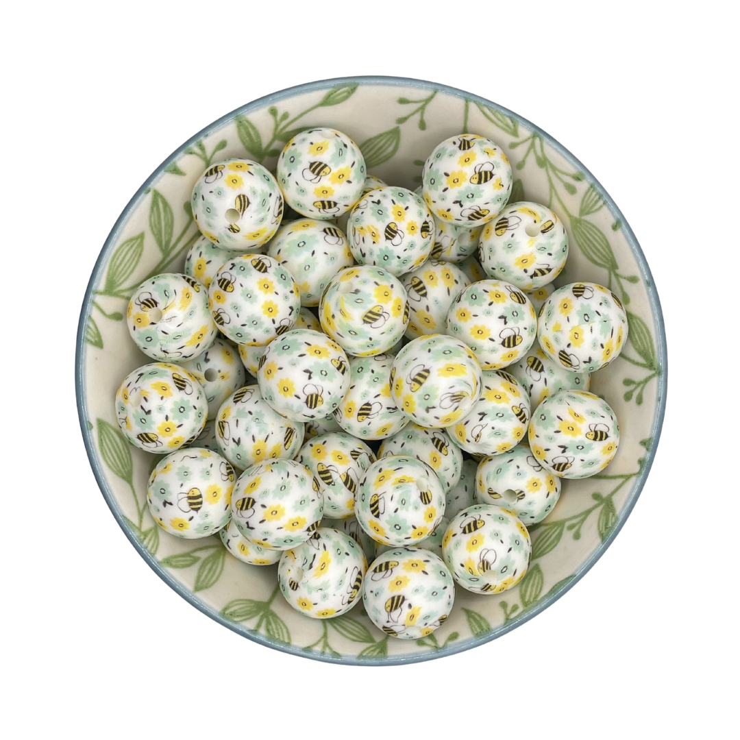 Siliconen Kralen Bee Flower