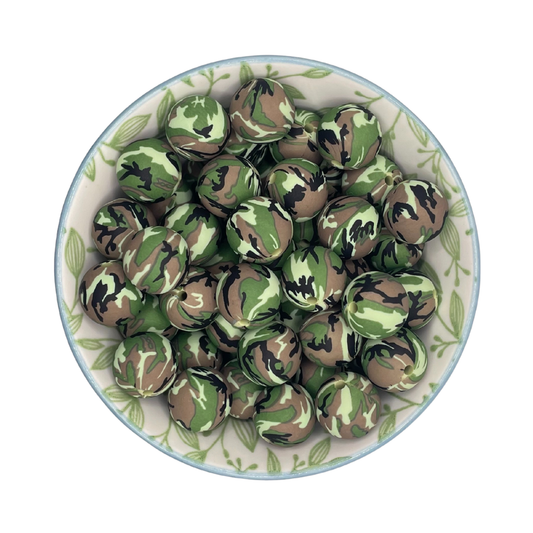 Siliconen Kralen Camouflage