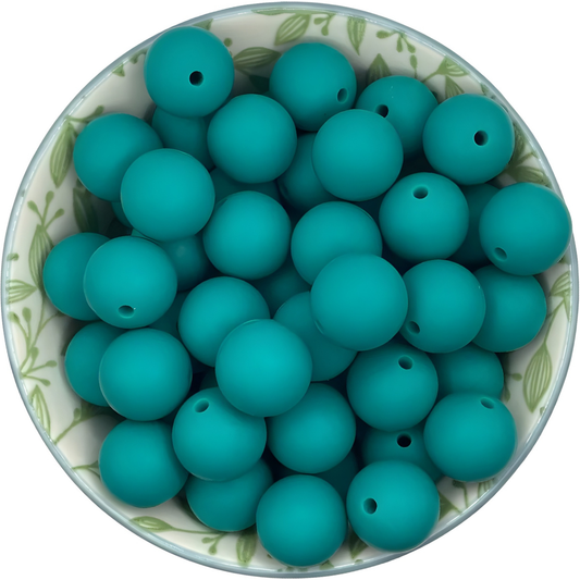 Siliconen Kralen Emerald 25st