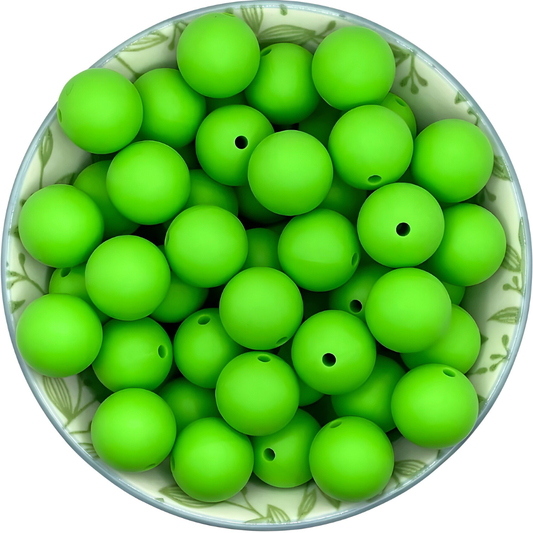 Siliconen kralen 15mm Groen