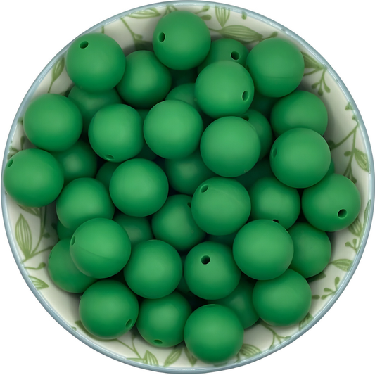 Siliconen Kralen Kerst Groen 25st