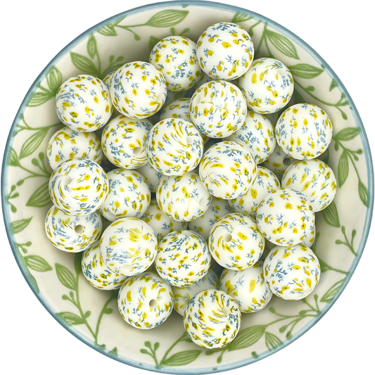 Siliconen printkralen bloemen 