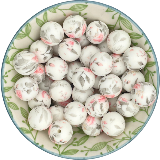 Siliconen printkralen rozen roos