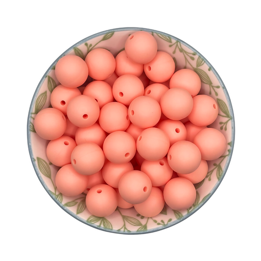 Siliconen Kralen Summer Peach