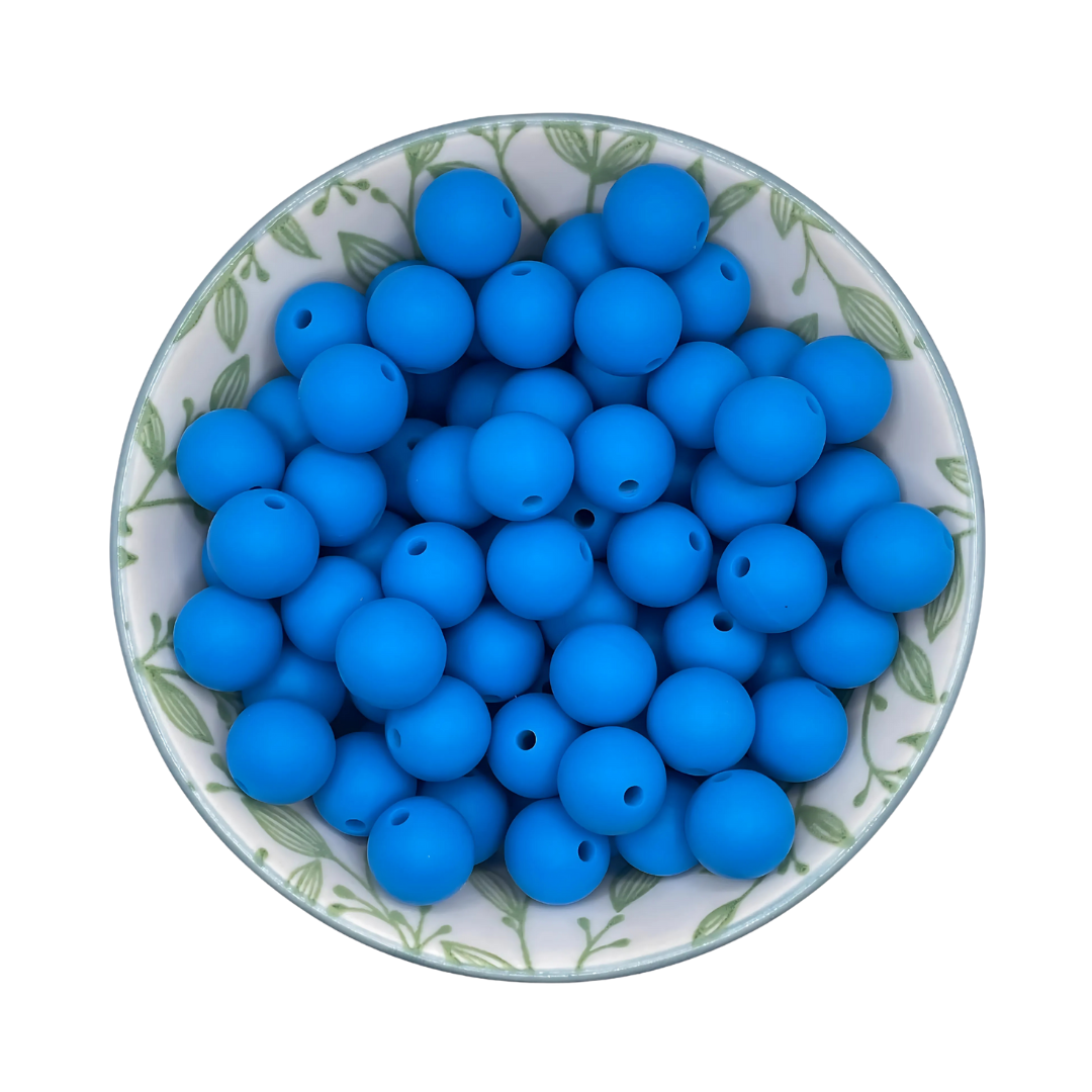Siliconen Kralen Diep Blauw