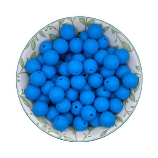 Siliconen Kralen Diep Blauw