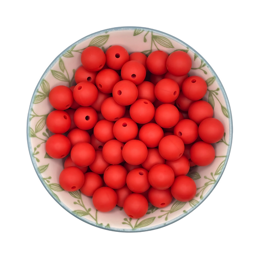 Siliconen Kralen Diep Rood