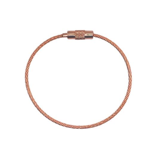 Staaldraad Ring met Schroefsluiting Rose