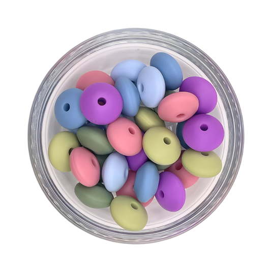 Siliconen kralenmix tussenschijfjes sterre