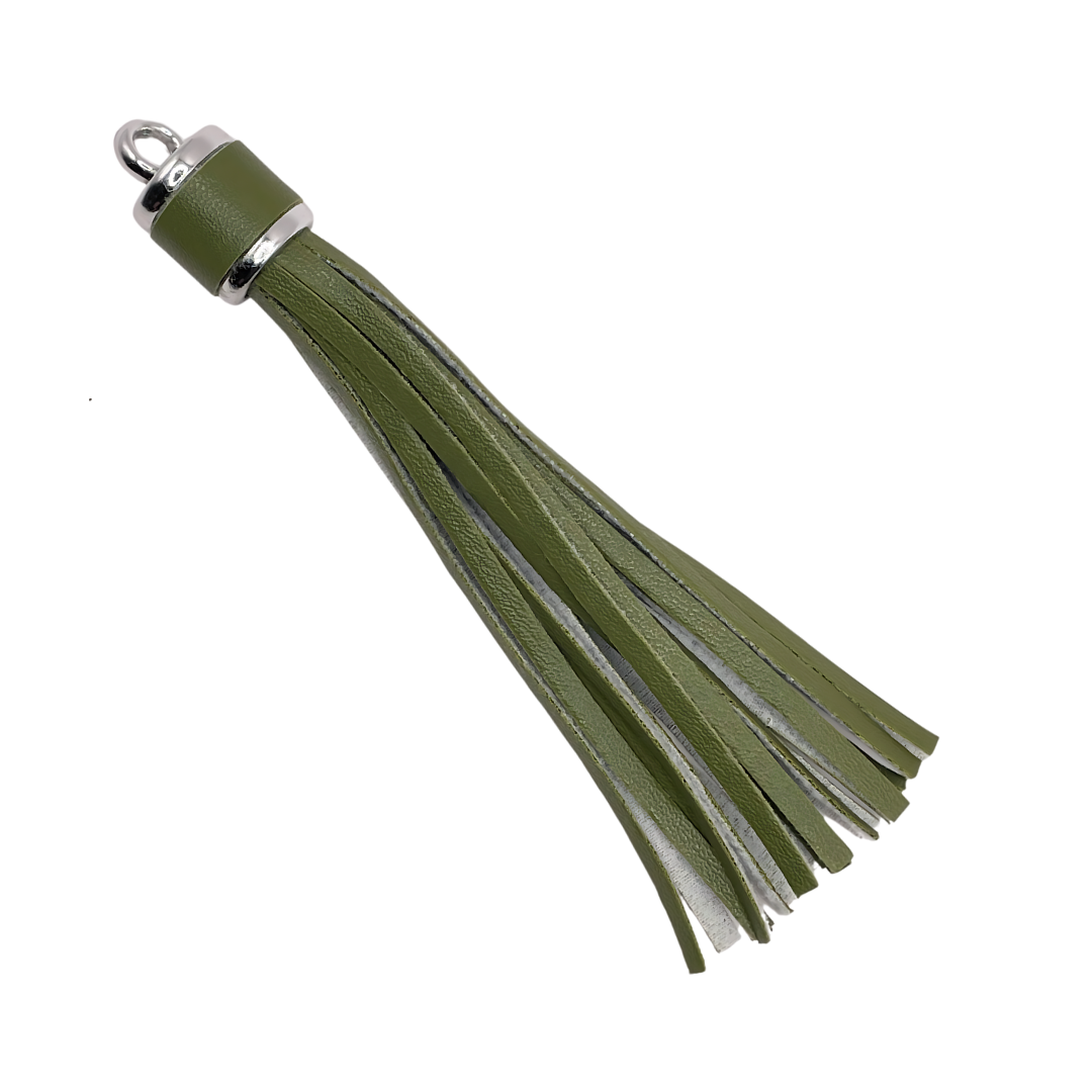 kwast (tazzle) groot Army met ring zilver kleur