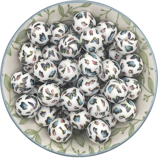 Siliconen printkralen 15mm vlinders